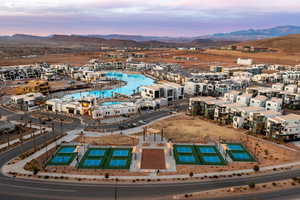 Aerial view of mountains