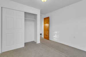 Second bedroom with closet.