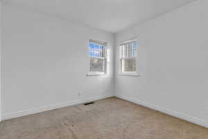 Second bedroom with closet.