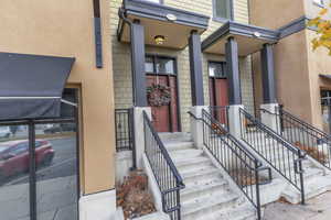 View of exterior entry