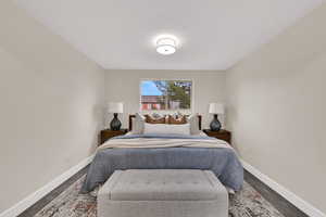 Bedroom featuring baseboards