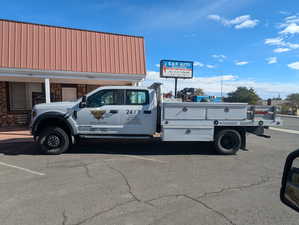 View of uncovered parking lot