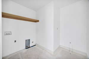 Laundry room featuring hookup for a washing machine