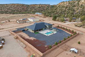 View from above of property