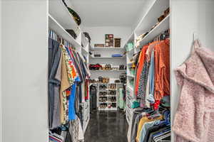 View of spacious closet