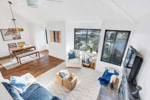 Living and dining area