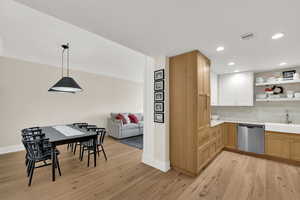 Kitchen heading to the dining area.