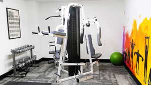 View of workout area