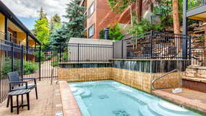 View of pool with a patio