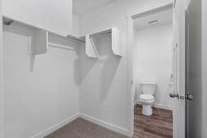 View of spacious closet