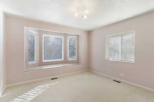 Empty room featuring carpet