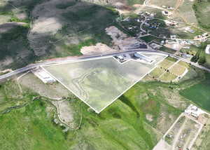 Aerial view of property's location