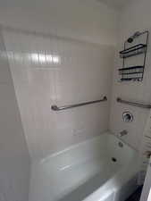 Bathroom featuring bathtub / shower combination