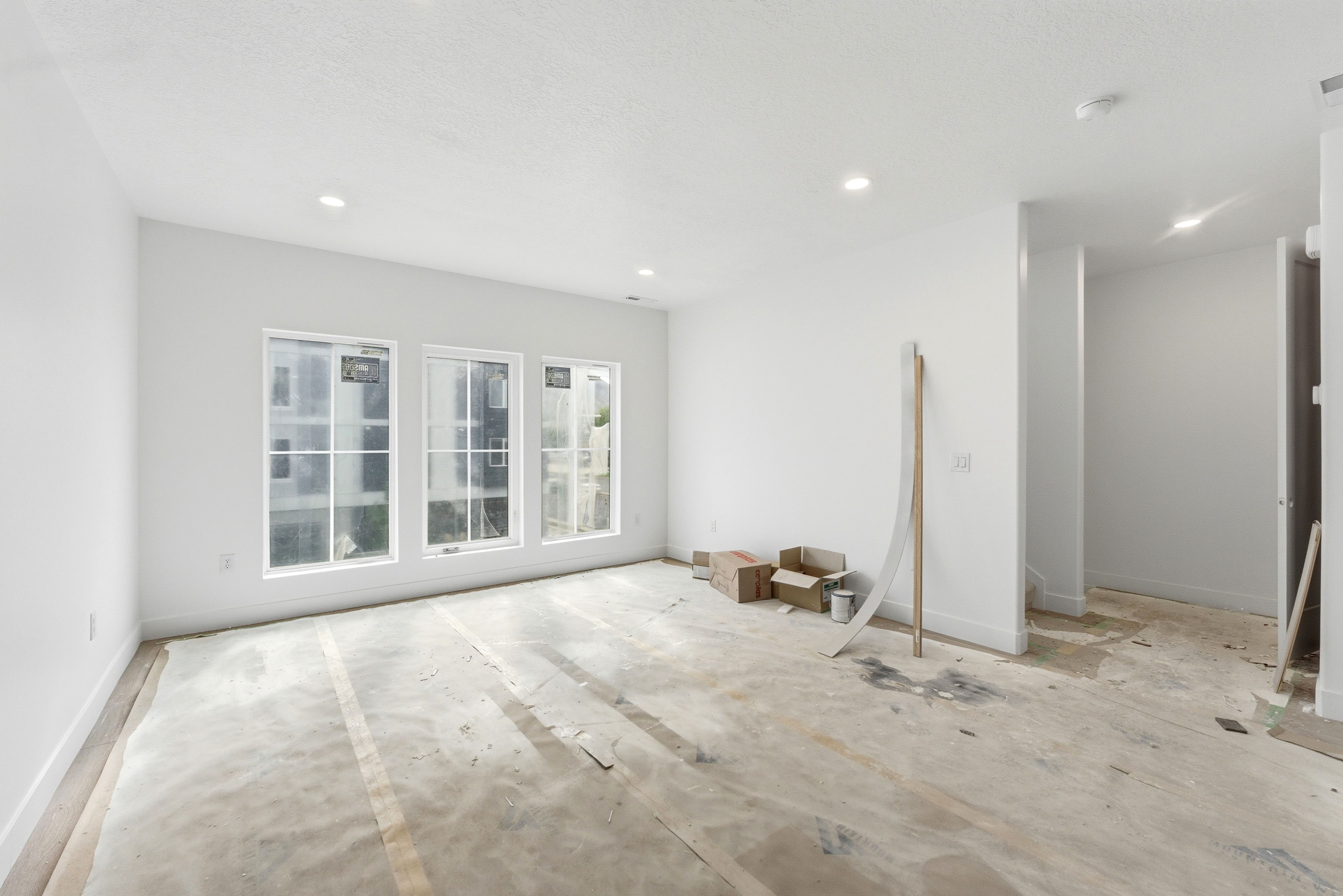 Empty room with baseboards