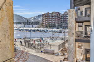 Water view featuring a mountain backdrop