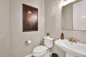 Half bath on main level