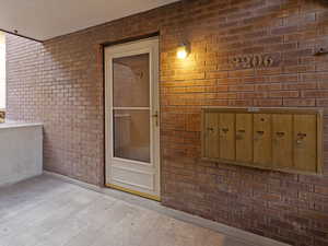 View of exterior entry