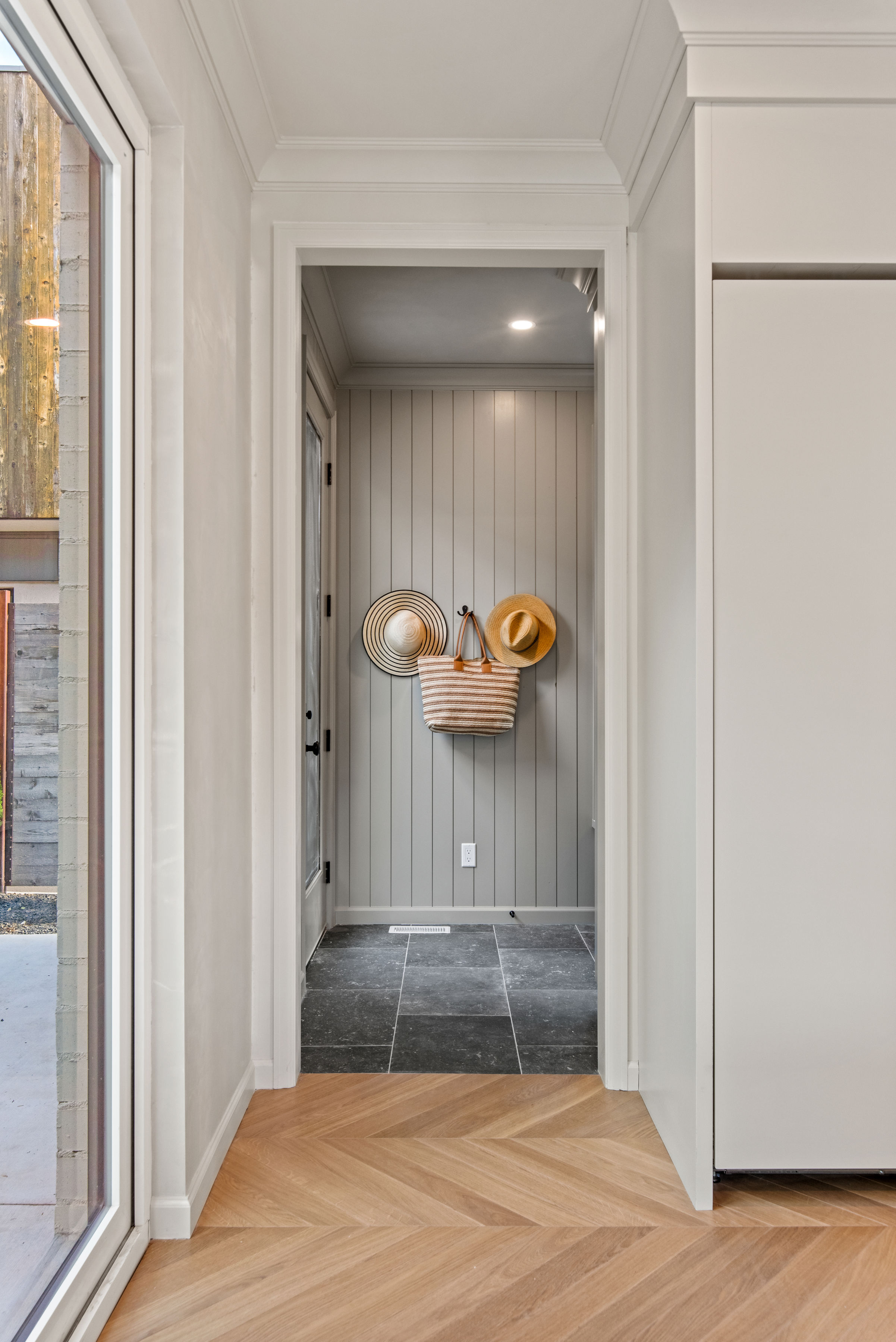 Mudroom with entry