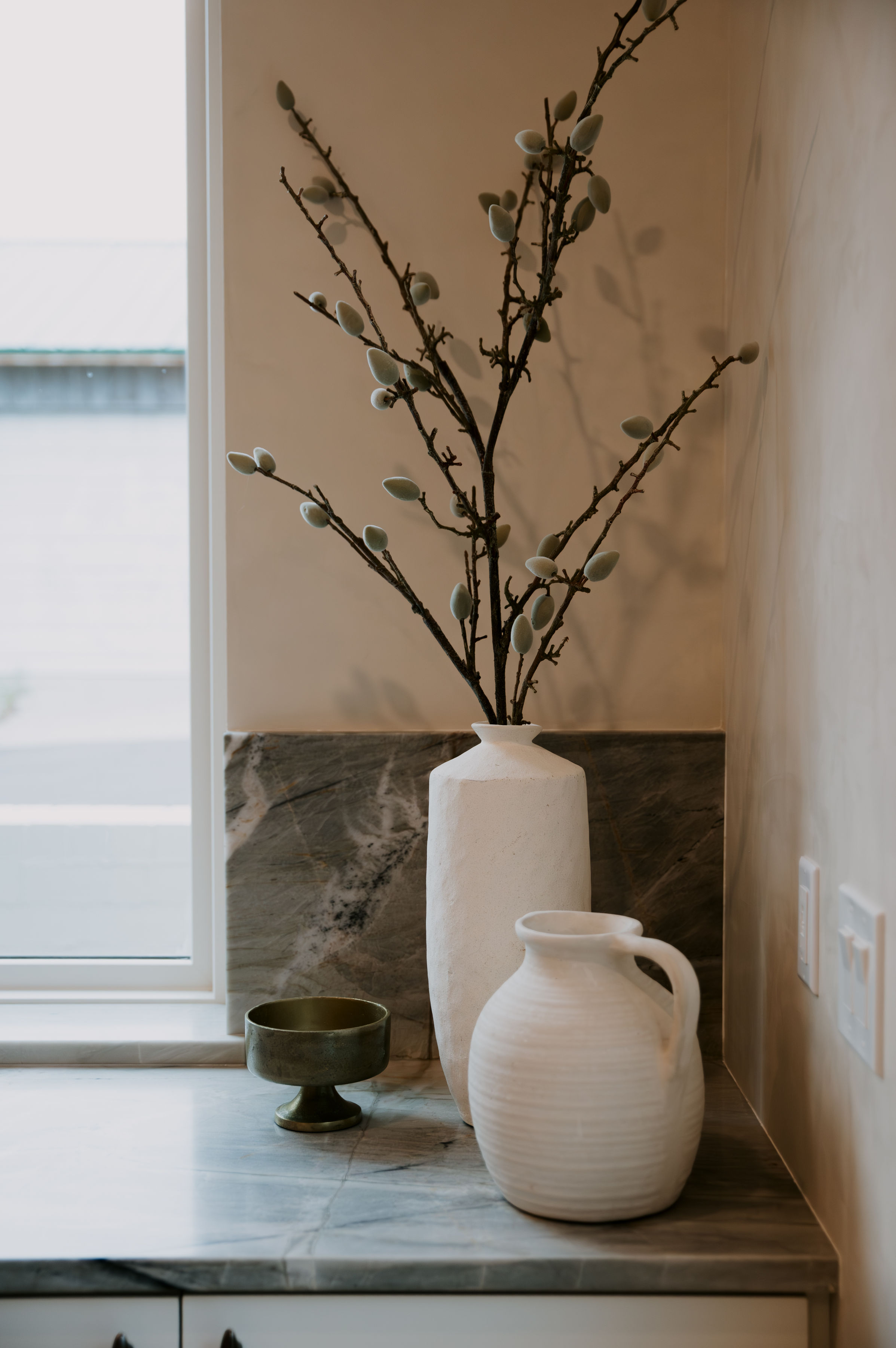 Detailed view of backsplash