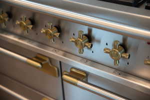 Kitchen view of double oven range