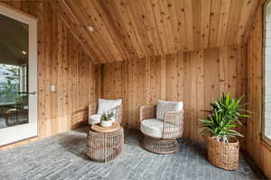 Enclosed sun patio located off of primary bedroom