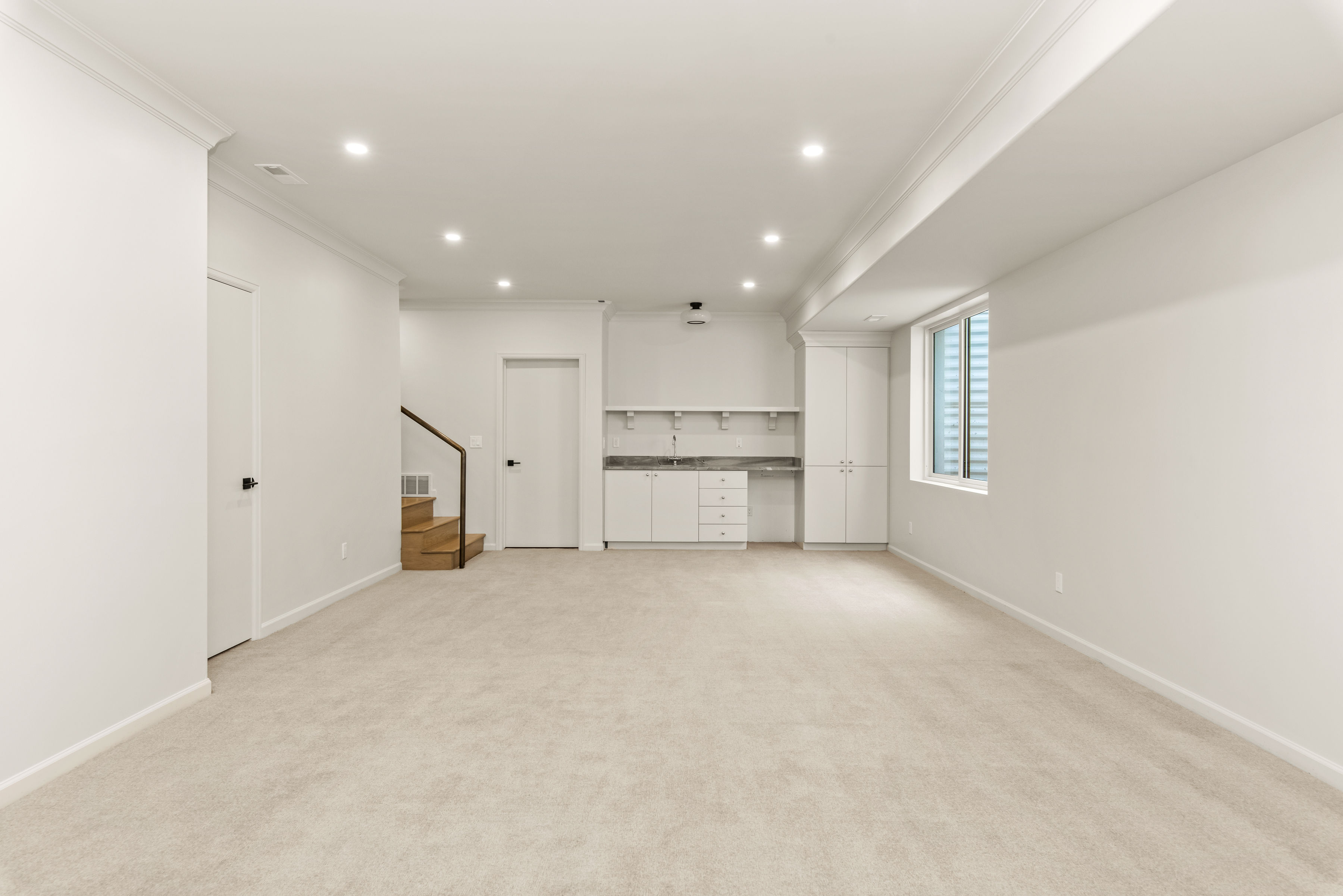 Family Room with wet bar
