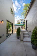 Kitchen Sliding Door and patio view