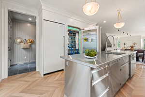 Kitchen with view of Mud Room
