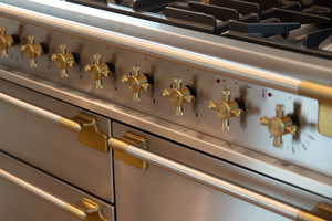 Kitchen view of double oven range