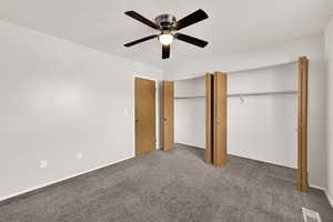 Two big closets in owner bedroom