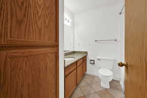 Tile flooring in bathrrom