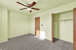 Bedroom 2 has new carpet.