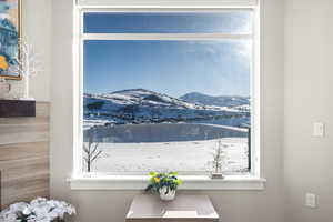 Detailed view of mountains