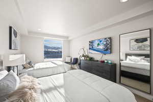 Bedroom featuring recessed lighting