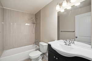 Bathroom with  shower combination and vanity