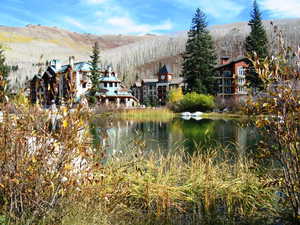 Water view with mountains