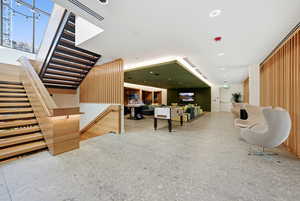 Interior space featuring recessed lighting