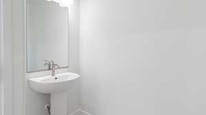 Bathroom with baseboards