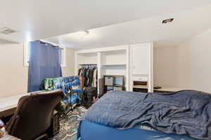 Bedroom with a closet