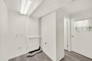 Interior space featuring wood finished floors