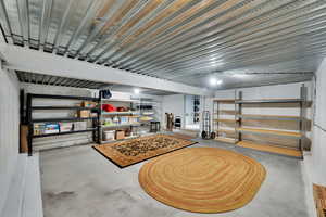 Large inside basement storage