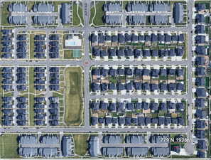 Aerial map of property and surrounding area