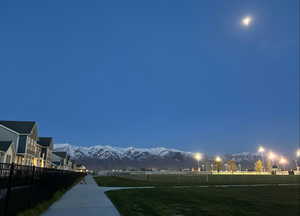 View of community with a mountain view