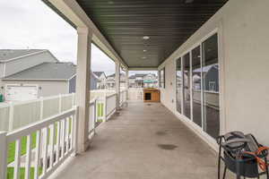 View of patio / terrace with a residential view