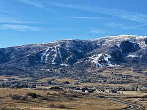 Nordic Ski resort view from covered deck on main level.
