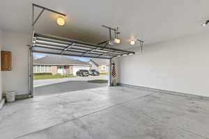 Garage featuring a residential view
