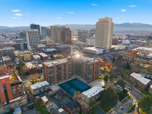 View of city featuring mountains