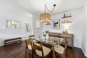 Dining area and entry way