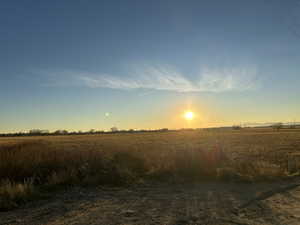 Westward view at dusk