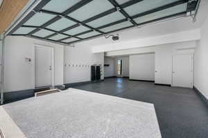 Garage with baseboards